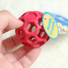 美國JW 天然橡膠洞洞球(XS)  寵物益智玩具