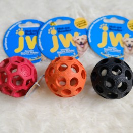 美國JW 天然橡膠保齡球(XS)  寵物益智玩具