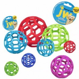 蝦皮--美國JW 天然橡膠洞洞球(S)  寵物益智玩具