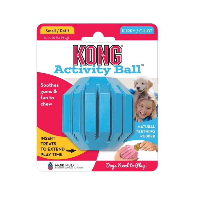 美國KONG Puppy Activity Ball  幼犬零食填充球(S)