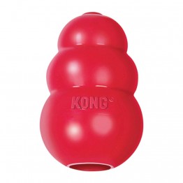 美國KONG Classic 紅色經典葫蘆抗憂鬱玩具(M)  寵物益智玩具