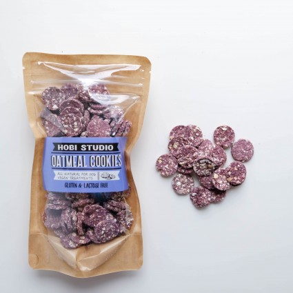 犬零食|蔬果零食|椰油燕麥餅乾   藍莓紫薯